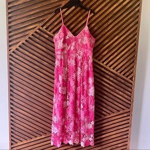 Alexia Admor Krissy Pink Floral Crotchet Lace Dress size 12